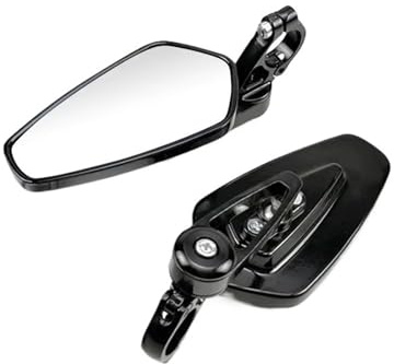 Qjahxkf Specchietti retrovisori per Moto da 7/8 22 mm, universali, in Alluminio, per estremità Manubrio, per Moto, specchietti retrovisori Laterali Moto Specchietti Retrovisore