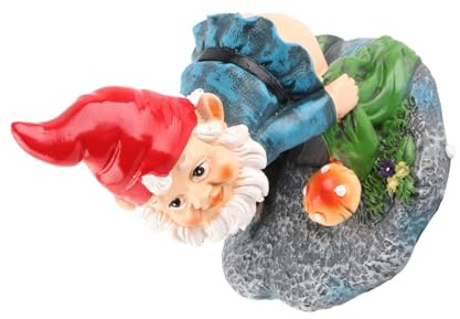 Yctze Lindos Adornos Decorativos de Gnomo Figuras para la Decoración del Patio y el Jardín