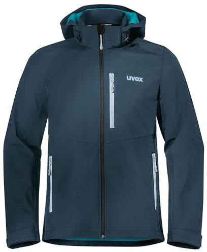 Uvex tune-up Chaqueta de softshell para hombre – impermeable y cortavientos – Chaqueta de transición para exteriores, para el tiempo libre y el trabajo, 3XL