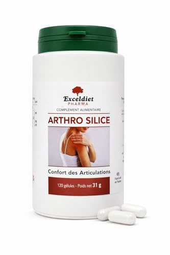 Exceldiet Pharma | Ortie Bambou Silice | Pour la Reminéralisation des Os et Cartilages | 120 Gélules | Confort Articulaire & Souplesse | Fabriqué en France