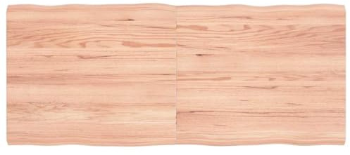 Piano Di Lavoro per Cucina, Pianos Stabile per Scrivania, Piano Tavolo 140x60x(2-4) Cm in Legno Massello Trattato Con Bordo, Pianos Scrivania per La Costruzione Fai Da Te Di Tavoli