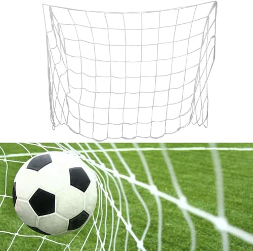 Hominas Fußballtornetz 3,6x1,8 m Sport Ersatz Fußballtor Netz Polypropylenfaser Fußball Netz Ersatz Wetterfeste Zubehör für Fussball Trainingspraxis für Fußballtore auf dem Spielplatz