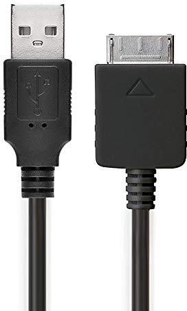 subtel USB Kabel 1m kompatibel mit Sony Walkman NW-A55L NWZ-ZX2, NWZ-A15, A10, NWZ-A816, A818 MP3 Musik Player Ladekabel Walkman Connector auf USB A 2.0 Datenkabel 1A schwarz PVC