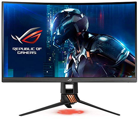 ASUS ROG SWIFT PG27VQ 27'' WQHD Monitor Gaming Curvo, 2560 x 1440, 1 ms, 165Hz, DP, HDMI, USB 3.0, AuraSync, G-SYNC