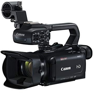 Canon XA11 Camcorder Full HD (CMOS PRO Sensor, DIGIC DV 4 Bildprozessor, 7,5 cm Touchscreen, 28,8mm Weitwinkelobjektiv, 20x optischer Zoom, 5 achsiger Bildstabilisator) schwarz