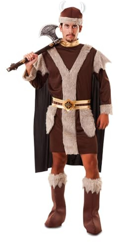 Kostüm Wikinger Mann Odin Abenteurer Seefahrer Fasching Seeräuber Karneval (M/L)