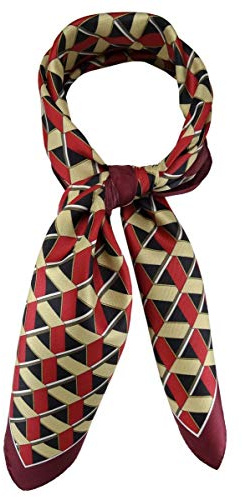 TigerTie Damen Nickituch Halstuch gemustert - Halstuchgröße 60 x 60 cm