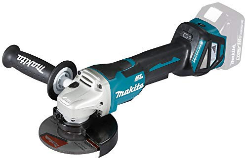 Makita DGA515Z Akku-Winkelschleifer 18 V mit Paddleschalter (ohne Akku, ohne Ladegerät), Pfauenblau