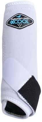 Professional's Choice 2 coole Sportmedizin Stiefel | Schützendes und atmungsaktives Design für ultimativen Komfort, Haltbarkeit und Kühlung bei aktiven Pferden | Doppelpack, weiß