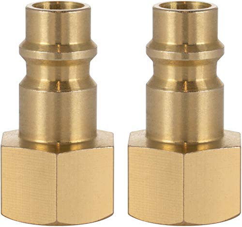 Poppstar Raccordi per Aria Compressa DN 7,2 con Filettatura Interna da 1/4 Pollice, Set da 2 Pezzi