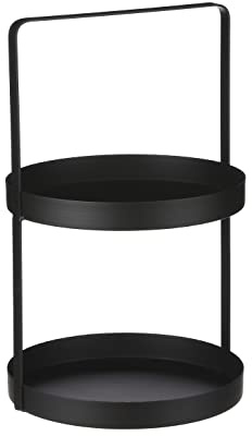 MICA Decorations Etagere - H41 x Ø25 cm - Metall - Schwarz