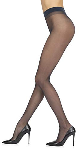 Sarah Borghi Collants Femme 15 Deniers, Bas Voilés en Lycra avec Gousset en Soie et Couture Plate, Fabriqués en Italie.