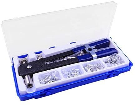 Heavy Duty Blind Rivet Nut Tool Set, Hand Rivet Wrench, Threaded Insert, Rivet Nut with M3, M4, M5, M6, M8, for Furniture, Car, Trailer, Boat, 86-piece