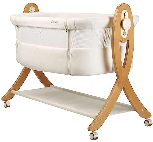 BabyGo SideBySide Beistell-Wiege, geeignet ab 0 - 5 Monate, creme, 4161