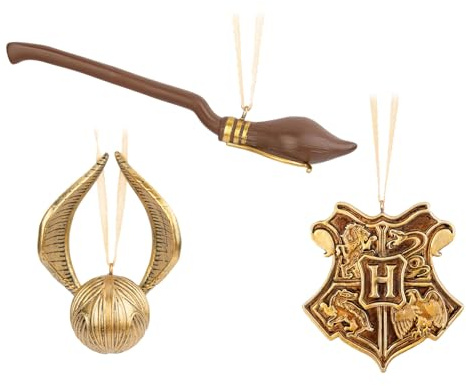 Grupo Erik Set Adornos Navidad Harry Potter - Harry Potter Regalos | Pack adornos navidad árbol de navidad, 3 figuras, Decoración navidad, Harry Potter merchandising oficial