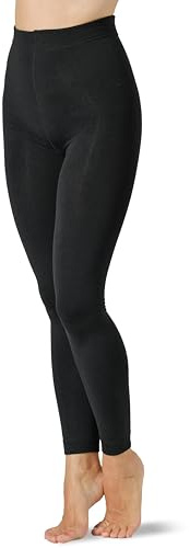 Risalti NOLOGO KATIACALZE Legging Polaire Femme 300 Deniers Canada 1Pc - sous Vetement Thermique Femme, Legging Thermique, Chaud, Hiver et Extensibles, S-M