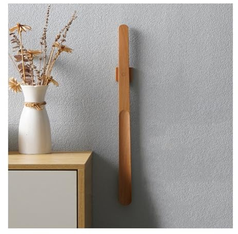 WaLdor Skohorn 55CM Trä Långt Handtag Magnetisk Skohorn Lång Sko Sked Horn for skor Bär Sko Enklare stöd Shoe Horns (Color : B)