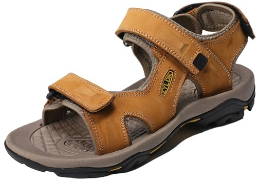 ZYLDK Sandalias de Senderismo para Hombres Verano Exterior Deportivas Zapatos de Montaña Sandalias de Playa Antideslizante Trekking