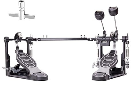 Vaisoeny Doppio Pedale Batteria, Doppio Pedale con Doppia Catena, Doppio Pedale, Accessori per Percussioni Professionali (V-YQ09)