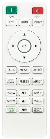 VINABTY RCX014 Replacement Remote Controls Applicable For BenQ Projector 5J.JGV06.001 MH550 MS550 MS610 MU641 MW550 MW612 MW707 MX550 MX611 MW533 TW533 MH534 MH606 MH606W MW605 MW605W MX604 MX604W