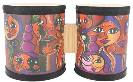 Bongo-Trommeln für Kinder und Erwachsene, Professionell, Bongo-Trommel aus Toon-Holz, Wasserdichter Kunststoffkopf, Ziegenfell-Oberseite, Kinder-Bodentrommel,