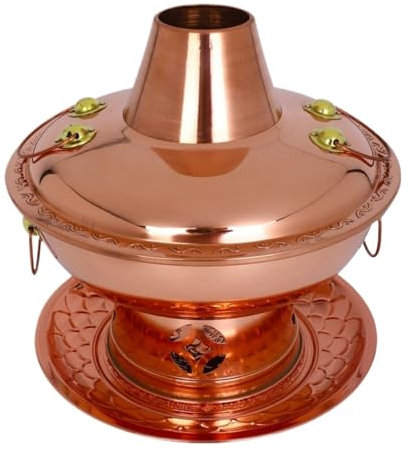 Traditioneller chinesischer Kochtopf aus Kupfer mit Alkohol, Kochgeschirr, Kochgeschirr für Zuhause und Küche, 28 cm