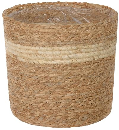 greenleaves Large Seagrass Planter Basket Indoor Plant Pot Cover with Liner