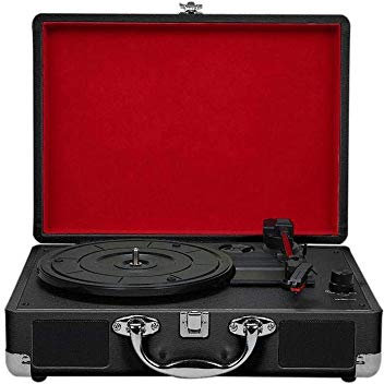 WDWDW Tourne-Disque Portable Bluetooth à 3 Vitesses avec Haut-parleurs intégrés Son Audio de Platine amélioré Comprend Un Stylet supplémentaire