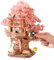 Rolife 3D Puzzle Sakura Tree House, Wooden Puzzles for Adults 535-Piece Snap-Fit Craft Model Building Kit with Shimmering Cherry Blossoms Decorative Display for Crafters Home Decor