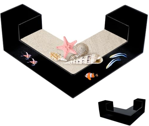Tunnel Angolare Per Acquario In ABS, Grotta E Rifugio Decorativo Per Pesci Gamberi E Granchi, Accessorio Sicuro Per Acquari D’Acqua Dolce E Marina Facile Da Pulire