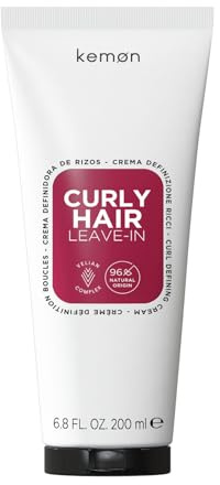 Kemon - Curly Hair Leave-In, Crema Definizione Ricci Leave-In | Anti-Crespo e Idratante a Lunga Durata, 200 ml