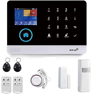 Alarm System With Pet Immune Motion Sensor IP Camera WiFi Wireless Smart Home Security APP Control Simple Safe(F.)