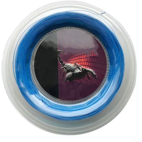 Shophubio Corda da badminton in nylon da 200 m, 0,72 mm, per allenamento, leggera, accessorio di ricambio per volano, per corde da badminton resistenti all'usura in rosso blu (blu)