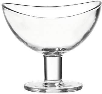 LEONARDO HOME Schale auf Fuß Loop, 6-er Set, 300 ml, spülmaschinengeeignet, Klarglas, 043369