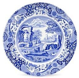 Spode Blue Italian Plates 27cm Set of 4