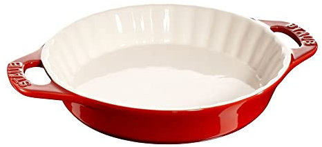 STAUB 40511-164-0 - Tarte-Form rund, Kirschrot, 24 cm