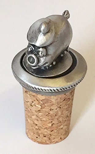 Scottish Novelty Haggis Hand Crafted Pewter Bottle Stopper Wine Saver