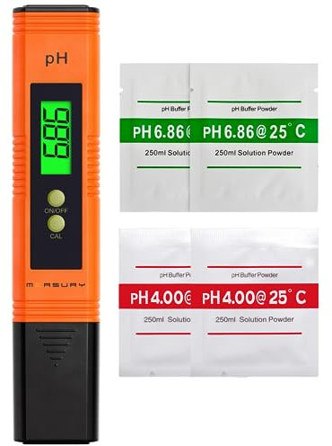 Measury PH Wert Messgerät Pool, PH Messgerät Pool Digital, PH Meter Wein, Wasser und Urin, 0.00-14.00 pH Messer Tester