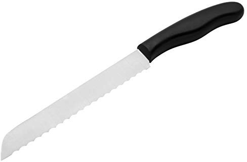 Nirosta Cuchillo de pan Fit, negro, 30 cm