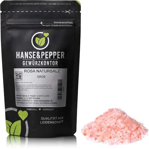 1kg Rosa Natursalz aus Pakistan bekannt als Himalaya Salz Grob Mühlensalz Naturbelassen in Top Qualität- Greenline Serie