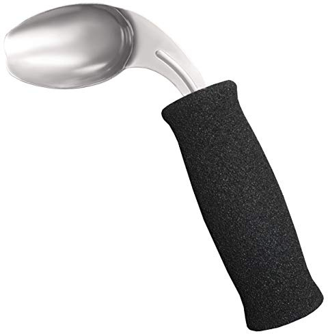Rehabilitation Advantage Soft Foam Built-Up Handle Offset Spoon