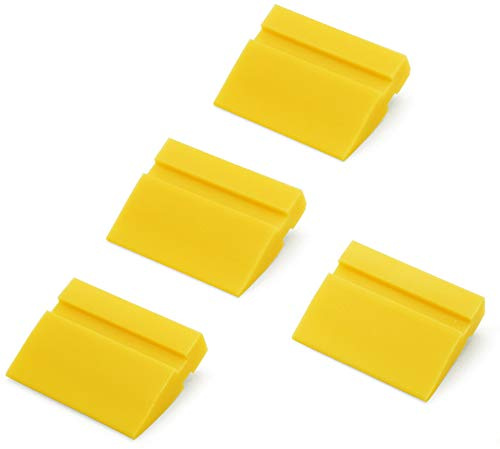CARTINTS 2Inch Water Glass Wiper Water Blade Rubber Mini Squeegee Window Squeegee Side Mirror Squeegee for Household, Car Glass Cleaning - 4Pack