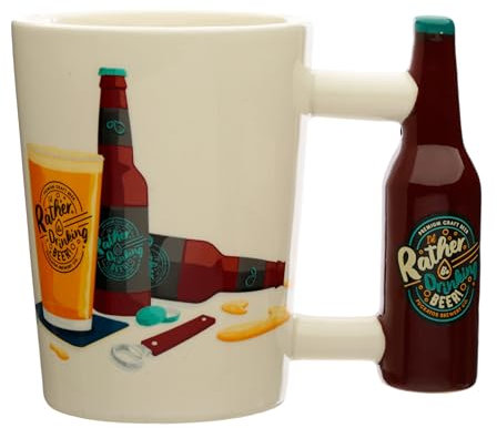 Puckator Mug à Anse Décorée I´d Rather Be Drinking Beer - Pinte de Biére marca