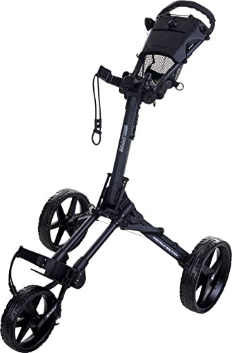 Fast Fold Square Golfwagen mit 3 Rädern, Charcoal/schwarz, Einheitsgröße