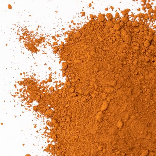GOODTAKE Concrete Pigment, Orange Iron Oxide Pigment Powder, Concrete Cement Dye Color Pigment for Mortar, Grout, Plaster, Tile, Terracotta,Colorant,Paint,Manually Paving Concrete Mold (Orange, 20 oz)