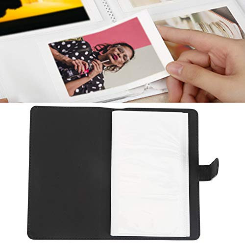 Album Fotografico a 96 Tasche per Mini 11 8 9 7s 25 70 90, Mini Raccoglitore per Foto, Custodie per Foto, Piccolo Album Fotografico Porta Carte per Foto da 3 (Nero)