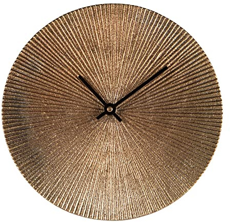 TABLE PASSION - Reloj de mesa de sol dorado de 20 cm de metal