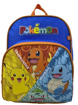 CyP Brands-Pokémon- Mochila, Starters, Mochila escolar, Mochila pequeña, Material escolar,Backpack, Multicolor, Producto Oficial
