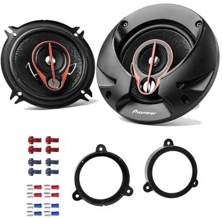 Auto Lautsprecher Boxen 13cm 3 Wege Koax 500 Watt Pioneer TS-R1350S passend für Dacia Sandero 2008-2011 Türen Front und Heck