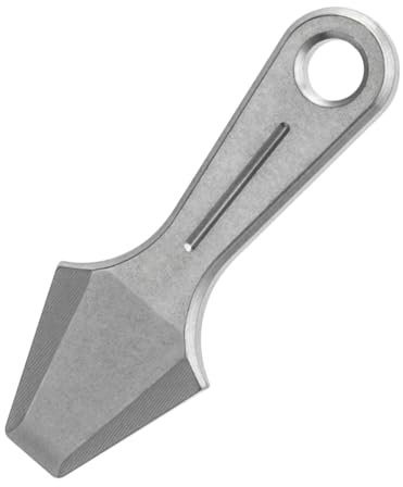 Mini Barre de Levier EDC, Petit Pied Biche 45mm Pry Bar de Poche en Titane avec Trou de Lanière pour Porte-clés, Transport Quotidien, Camping, Équitation, Entretien, Auto-sauvetage